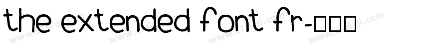 the extended font fr字体转换